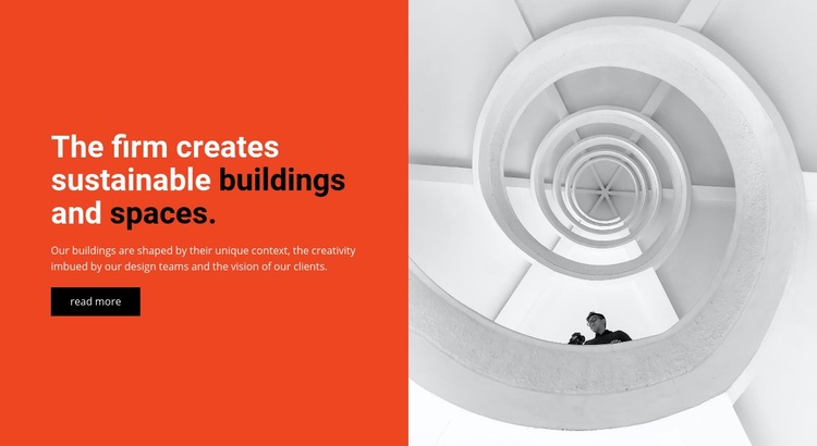 We create buildings Webflow Template Alternative