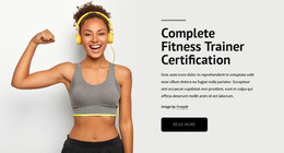 Website Mockup Tool For Fitness Trainer