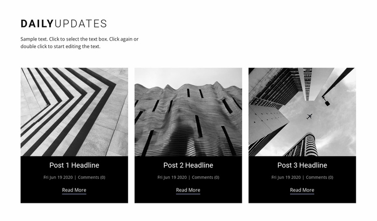 Architecture daily news  Website Template