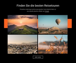 Finden Sie Die Besten Reisetouren - Website-Vorlagen