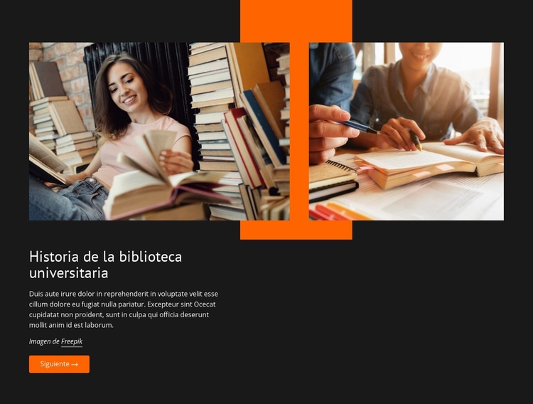 Recursos de biblioteca y servicios de aprendizaje Creador de sitios web HTML