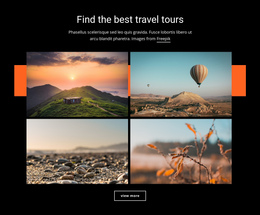 Find The Best Travel Tours One Page Template