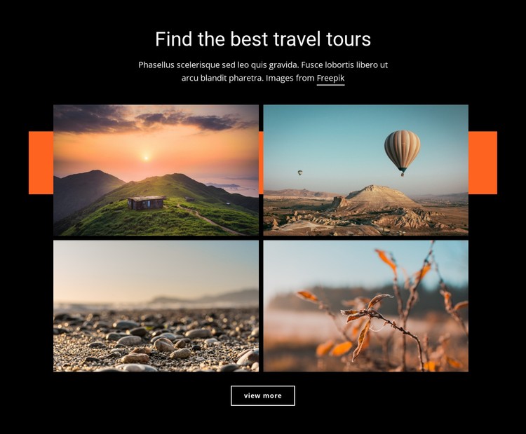 Find the best travel tours Static Site Generator