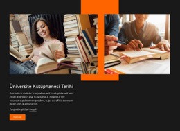 Kütüphane Ve Öğrenim Hizmetleri Kaynakları - Modern Tek Sayfalık Şablon