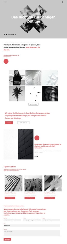 Kreativste Landingpage Für Ideen Im Kreativen Portfolio