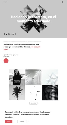 Diseño De Sitio Web Para Ideas En Portafolio Creativo