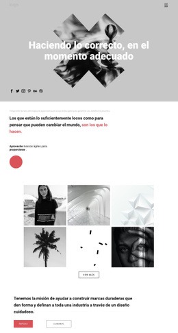 Ideas En Portafolio Creativo: Plantilla HTML5 Sencilla