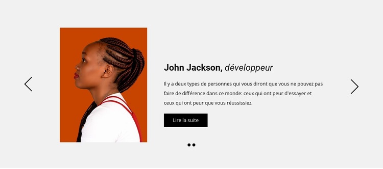 Commentaires positifs des clients Modèles de constructeur de sites Web