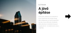 Építhetjük A Jövőt HTML CSS Webhelysablon