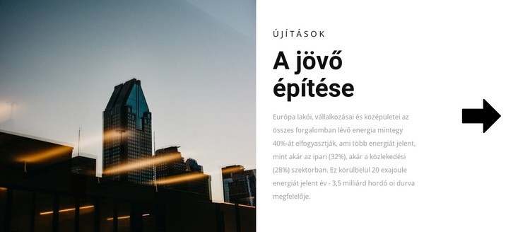 Építhetjük a jövőt CSS sablon