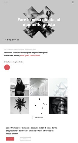 Idee Nel Portfolio Creativo: Modello HTML5 Semplice