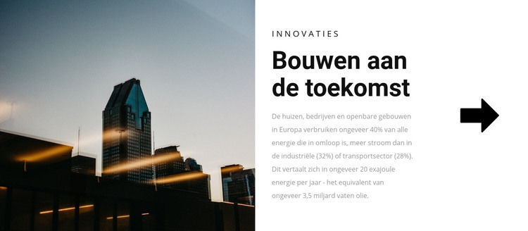 We kunnen bouwen aan de toekomst HTML-sjabloon