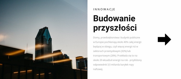 Możemy budować przyszłość Szablon HTML5