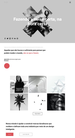 Ideias Em Portfólio Criativo - Tema WordPress