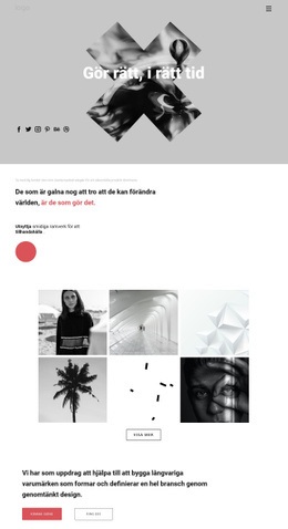 Idéer I Kreativ Portfölj - HTML-Sidmall