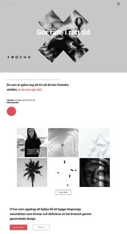 Idéer I Kreativ Portfölj - Nedladdning Av Webbplatsmall