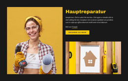 Tipps Zur Reparatur Und Wartung Von Eigenheimen – Vorlage Für Website-Builder