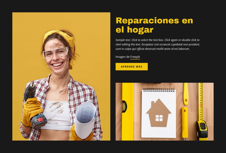 Consejos de reparación y mantenimiento del hogar Plantilla HTML