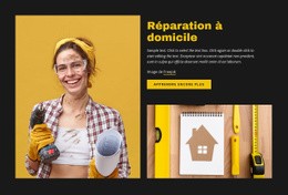 Conception De Site Web Pour Conseils De Réparation Et D'Entretien À Domicile