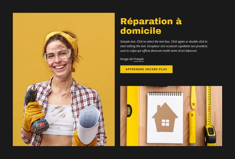 Conseils de réparation et d'entretien à domicile Modèle CSS