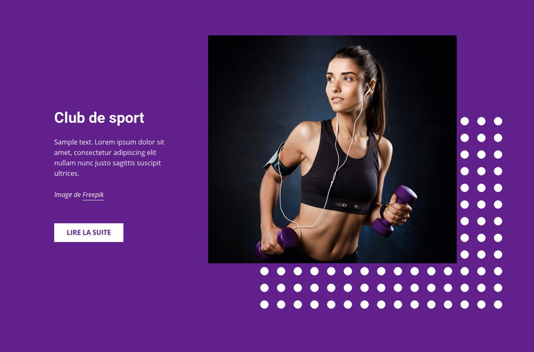 Sports, loisirs et activités Modèle HTML