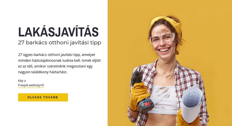 DIY otthoni javítási tippek Weboldal tervezés