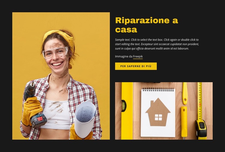 Suggerimenti per la riparazione e la manutenzione della casa Costruttore di siti web HTML