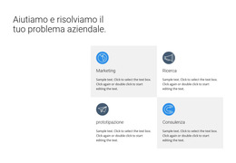 Layout Multiplo Integrato Per Il Nostro Modo Di Fare Affari