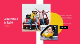Autoverhuur In Italië - Sjabloon Voor Bestemmingspagina'S
