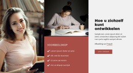 Onderwijs Zonder School - Multifunctionele Sjabloon Van Één Pagina