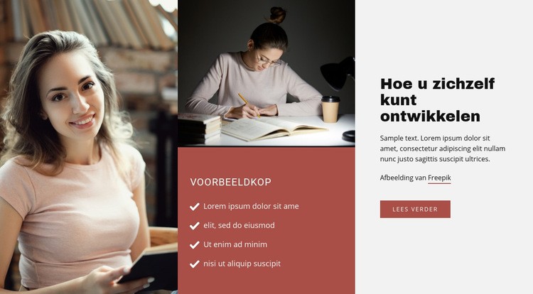 Onderwijs zonder school Website Builder-sjablonen