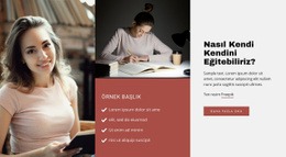 Okulsuz Eğitim - Web Sitesi Maket Şablonu