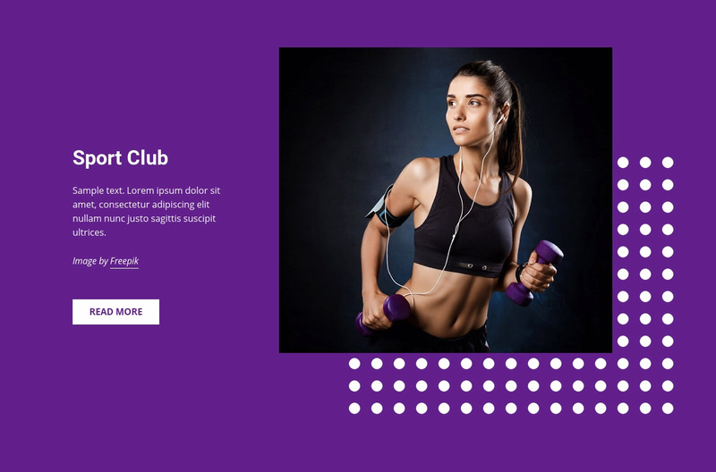 Sports, hobbies and activities Web Page Design