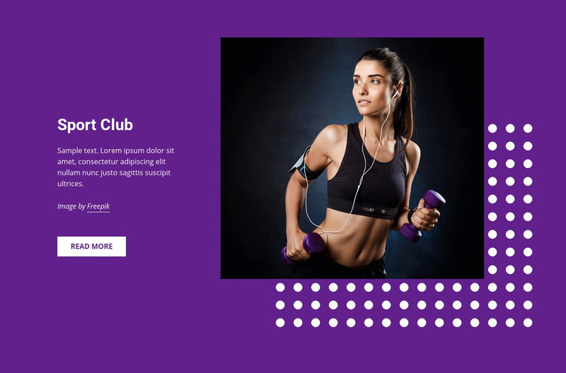 Sports, hobbies and activities Wix Template Alternative