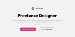 I Am Freelance Graphic Designer Template HTML CSS Responsive