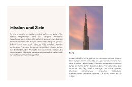 Website-Seite Für Setzen Sie Hohe Maßstäbe