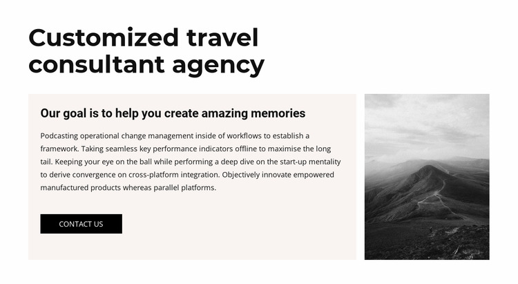 Create your perfect trip Html Website Builder