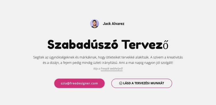 Szabadúszó grafikus vagyok CSS sablon