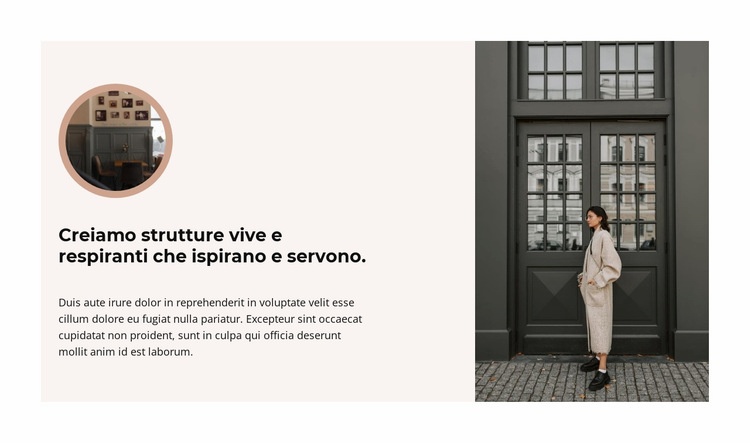 Decorazione del ristorante Mockup del sito web