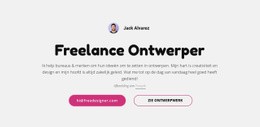 Ik Ben Freelance Grafisch Ontwerper Sjabloon HTML CSS Responsief