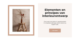 Interieur Winkels - HTML-Website-Indeling