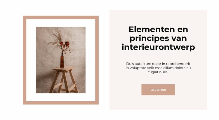 Interieur winkels HTML5-sjabloon