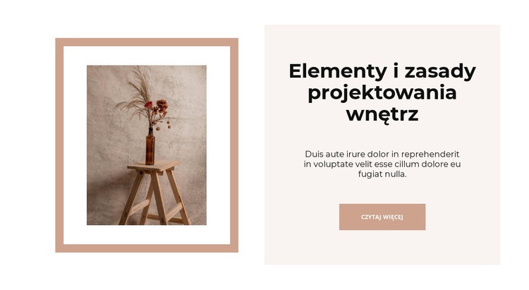 Sklepy z wyposażeniem wnętrz Projekt strony internetowej