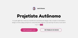 Eu Sou Designer Gráfico Freelance - Modelo De Uma Página Fácil De Usar