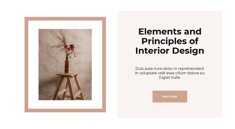 Interior shops Squarespace Template Alternative