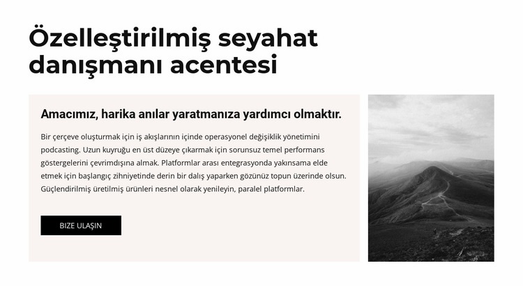 Mükemmel seyahatinizi yaratın Web Sitesi Oluşturucu Şablonları