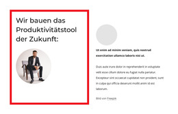 Produktivitätswerkzeug Der Zukunft – Vorlage Für Webentwicklung