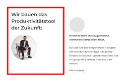 Produktivitätswerkzeug Der Zukunft - HTML5-Seitenvorlage