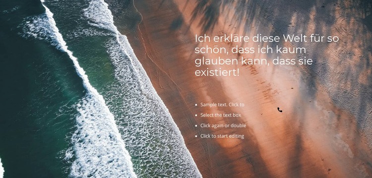 Ozean Wellen Website-Modell