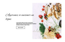 Leçons Dans Une Belle Présentation Culinaire - HTML Creator